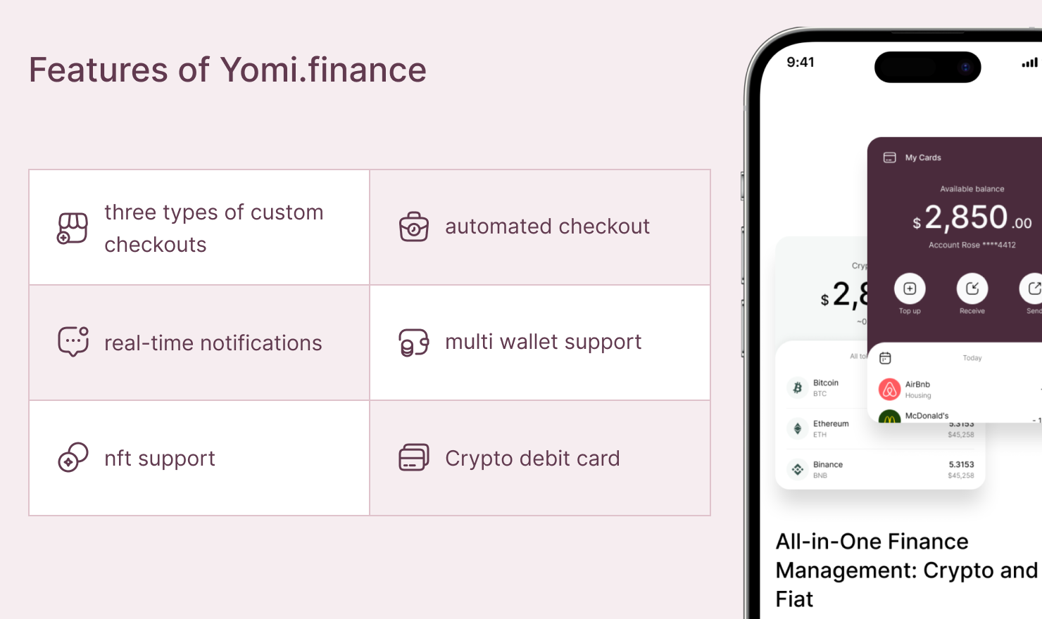 Yomi.finance crypto ecosystem